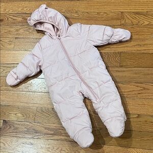 Old Navy Light Pink 6-12M Baby Snowsuit